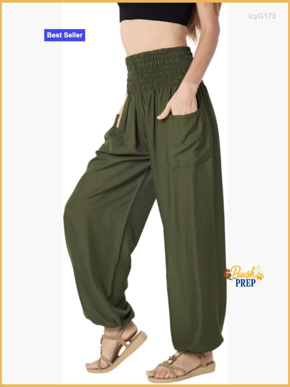 High-Waisted Boho Harem Yoga Pants for Women with Pockets